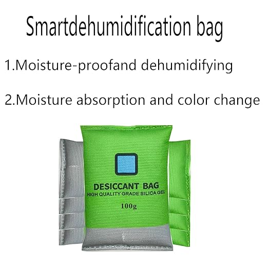 [5 Packs]100g Reusable Desiccant Packs for Storage， Moisture absorbers Bag, Desiccant Dehumidifier Bag,Dehumidifier for Home Closets，and Cars - Image 5