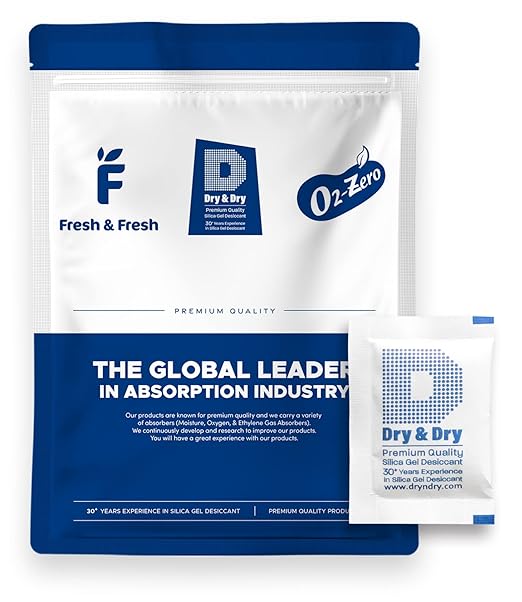 Dry & Dry 5 Gram [200 Packets] Silica Gel Packets Silica Gel Desiccants, Silica Gel Packs - Rechargeable (Food Safe) Silica Gel Packets, Silica Packets by DryDry