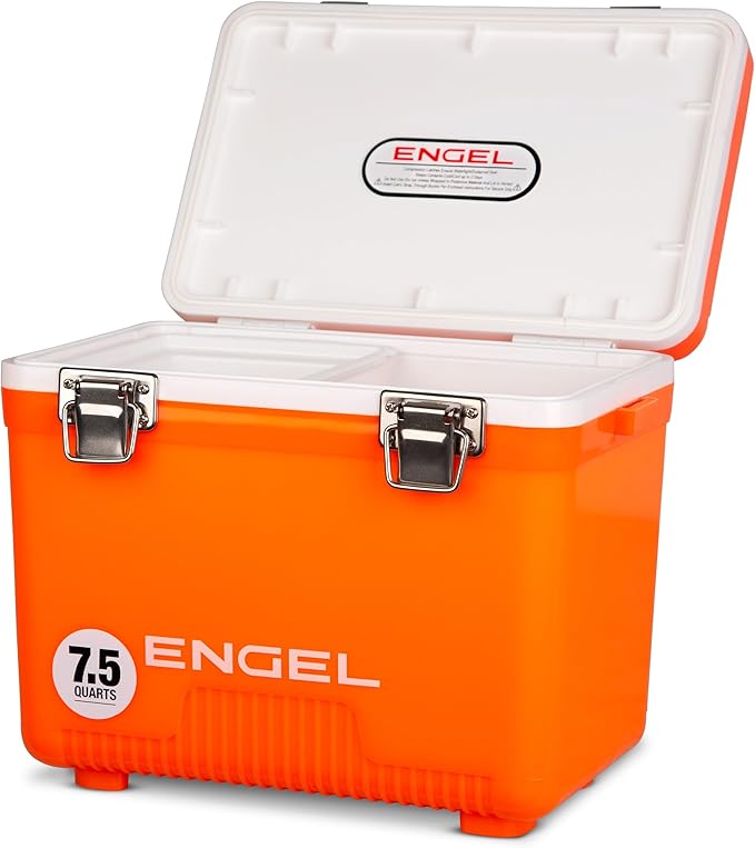 Engel UC7 7.5qt Leak-Proof, Air Tight, Drybox Cooler and Small Hard Shell Lunchbox for Men and Women by ENGEL