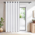 NICETOWN 100% Blackout Curtains Thermal Insulated Room Darkening Drapes Window Long Grommet Light Blocking Blackout Curtain for Living Room Bedroom, 1 Panel, 80 x 90 inch Length, Pure White by NICETOWN