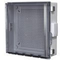 ABS Electrical Junction Box, Ventilated Design, Cable Grommets, IP65 Waterproof Enclosure, Indoor/Outdoor Use with Mounting Panel.. (Clear Cover, 13"x13"x5.1") by ANIMACYN