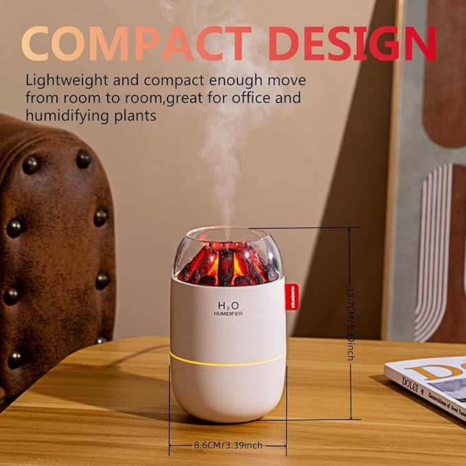 Portable Mini Humidifier, Small Cool Mist, Personal Desktop Humidifier for Baby Bedroom Travel Office Home,2 Mist Modes, Super Quiet (Pink) - Image 2