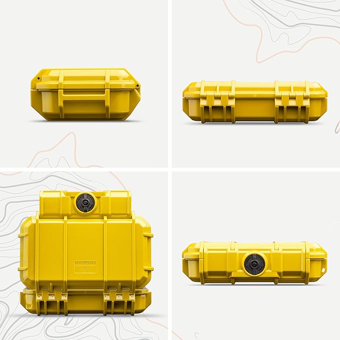 Evergreen 56 Dry Box - EDC Tough Protective Case USA Made for Organization of Cameras, Phones, Camping, Fishing, Hiking, Water Sports (Yellow) - Image 2