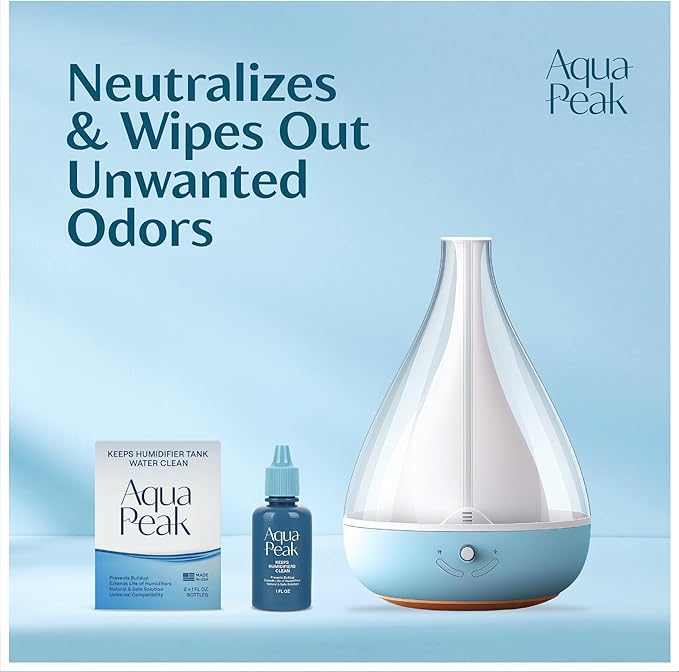 [2-Pack] Humidifier Drops for a Clean Tank - 400+ Uses - Food Grade Humidifier Cleaner - Slows Residue Accumulation and Scaling - Made in USA - Humidifier Water Treatment Cleaning Solution - Image 3