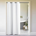 NICETOWN Curtains & Drapes for Door Tapestry, 144 inches Long Door Curtains for Bathroom Pantry Bedroom Closet (White, 1 Panel, 5ft Wide x 12ft Long) by NICETOWN