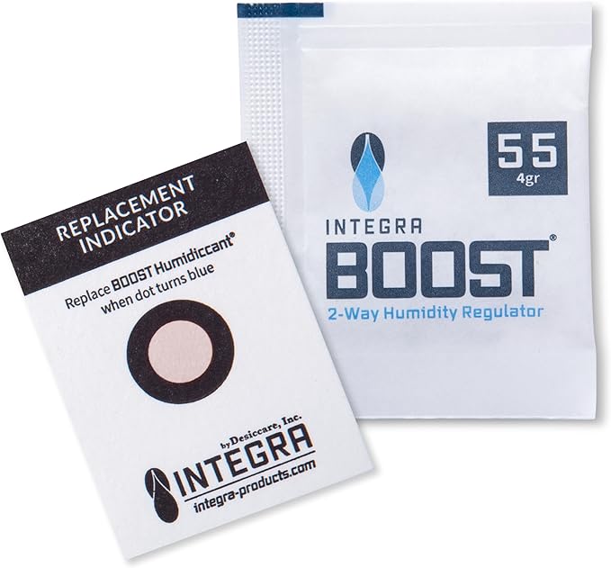 Integra Boost 55% RH Level - 4 Gram Size - Two-Way Humidity Control Pack - Incl. Replacement Indicator Cards - Food Storage & Herbs Moisture Balancer for Up to 1/2 oz (Pack of 20) - Image 2