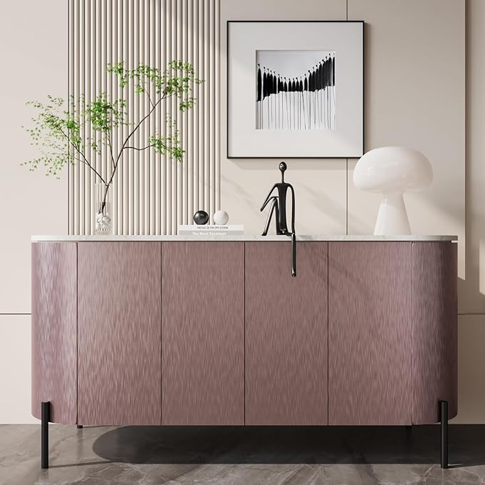 CRE8TIVE 12"x80" Rose Gold Stainless Steel Contact Paper for Kitchen Wallpaper Peel and Stick Brushed Metallic Wallpaper Heat Resistant Self Adhesive Metal Vinyl for Appliance Dishwasher Fridge Covers - Image 3