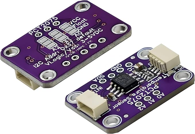 2Pcs PCT2075 11 Bit Higher Accuracy ADC Measurement I2C Temperature Sensor, Compatible with QT/Qwiic + pins - Image 2