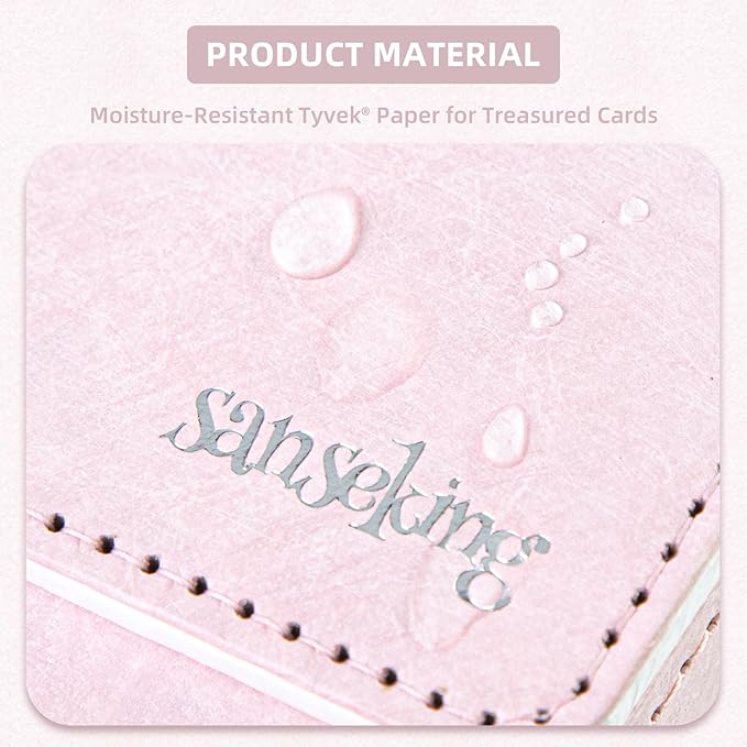 Magic Card Deck Box for MTG Single Deck Card Box fits 100+ TCG Sleeved Cards Tyvek® Paper Card Box Top Loading Card Boxes Magic Gift for MTG TCG CCG (Vertical,Pink) - Image 3