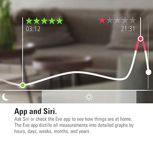 Eve Room - Indoor air Quality Sensor to Monitor air Quality (VOC), Temperature & Humidity, Apple HomeKit Technology, Bluetooth and Thread - Image 6