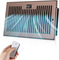 Quiet Register Booster Fan Fits 6" x 10" Register Holes, 10-Speed Smart Heating Cooling AC Vent Fan with Remote Control and Thermostat Control - Bronze by BIOWIND
