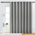 NICETOWN Closet Curtains Sound Blocking, Bedroom Privacy Room Divider Curtain Screen Partitions, Thermal Insulated Blackout Patio Sliding Door Curtain (Silver Grey, 1 Panel, 120" Wide by 84" Long) by NICETOWN