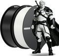 Creality 3D Printer Filament, PLA Filament 1.75mm Bundle for 3D Printing, Ender PLA Filament No-Tangling High Precision, Accuracy +/- 0.02mm (Black & White) by Creality