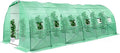VIVOSUN 20x10x7 Ft. Large Walk in Greenhouse, Greenhouse Tunnel, Garden Plant Hot House with Green PE Cover, Roll-up Zipper Door and Window for Outdoor by VIVOSUN