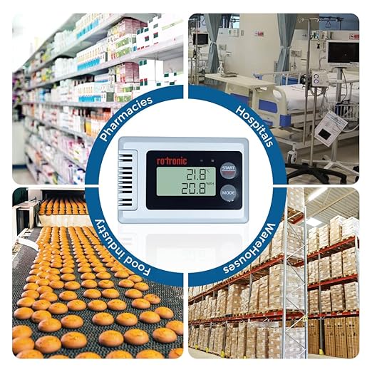 Temperature and Humidity Data Logger with multilevel Security 21 CFR USB Cable Vaccine Datalogger Pharma & Pressure datalogger for Server Rooms Model: Rotronic Hygrolog HL-1D - Image 7