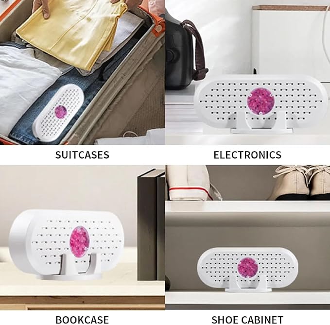 Small Dehumidifier, Portable Mini Humidity Absorbers, ABS 5W 6V Effective White Electric Dehumidifiers for Closet Shoe Cabinet - Image 7