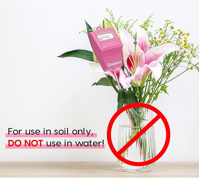 Soil Moisture Meter, Soil Tester Plant Moisture Meter for House Plants, Plant Water Meter Hydrometer Plant Sensor for Indoor Plant Care, No Battery Needed (Pink) - Image 3