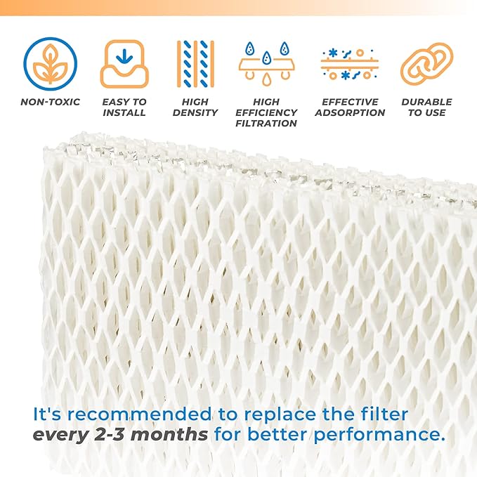 ANTOBLE 4 Pack WF813 Humidifier Filter Replacement for ReliOn RCM-832 RCM-832N, ProCare PCWF813 PCWF-813 PCCM-840 PCCM-832N, Equate EQWF813 EQ 2119-UL Cool Mist Humidifier Filters - Image 5