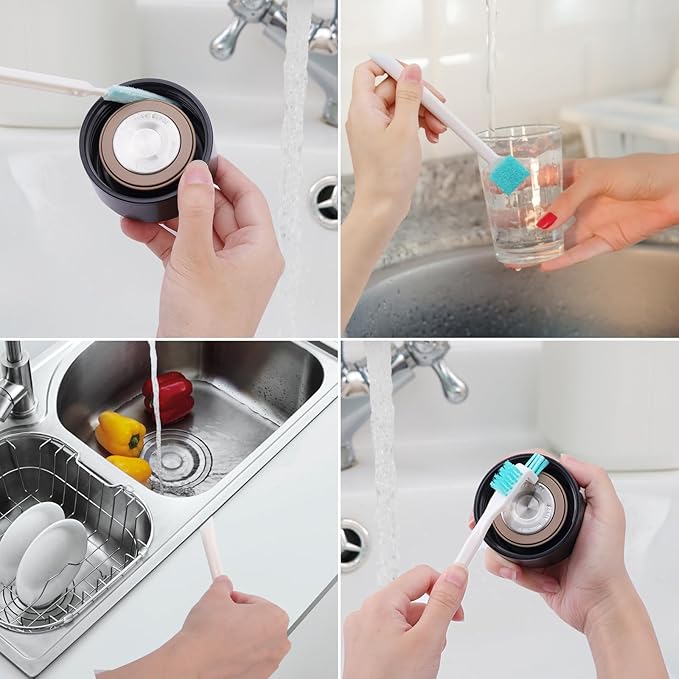 8pcs Humidifier Cleaning Brushes Tools, Crevice Tiny Brush for Household Detail Scrub Cleaner Brush Small Bottle Straw Spout Mini Cleaning Brushes for Tight Spaces Keyboard Window Track Kitchen Corner - Image 7