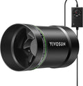 VIVOSUN 4” Inline Booster Duct Fan with Speed Regulator, 130 CFM Quiet Exhaust Fan for HVAC Ventilation in Grow Tents, Basements, Bathrooms, Kitchens, and Attics by VIVOSUN
