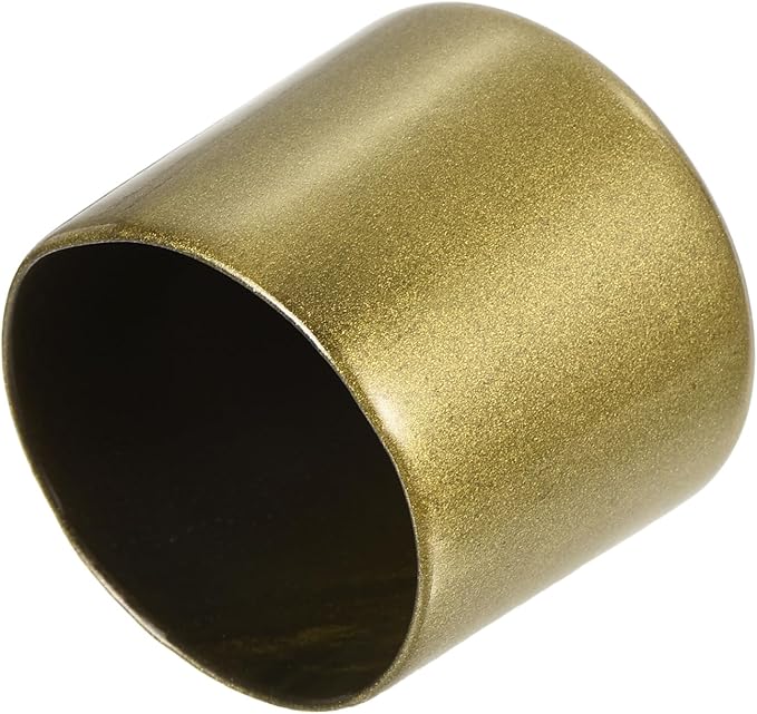 uxcell 20pcs Rubber End Caps 34mm ID Vinyl Round Tube Bolt Cap Cover Thread Protectors Gold by uxcell