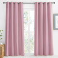 NICETOWN Rouge Pink Blackout Curtain 86 inch Long, W55 x L86, 1 Panel, Thermal Insulated Window Treatment with Grommet Room Darkening Thermal Insulated Panel for Bedroom/Living Room by NICETOWN