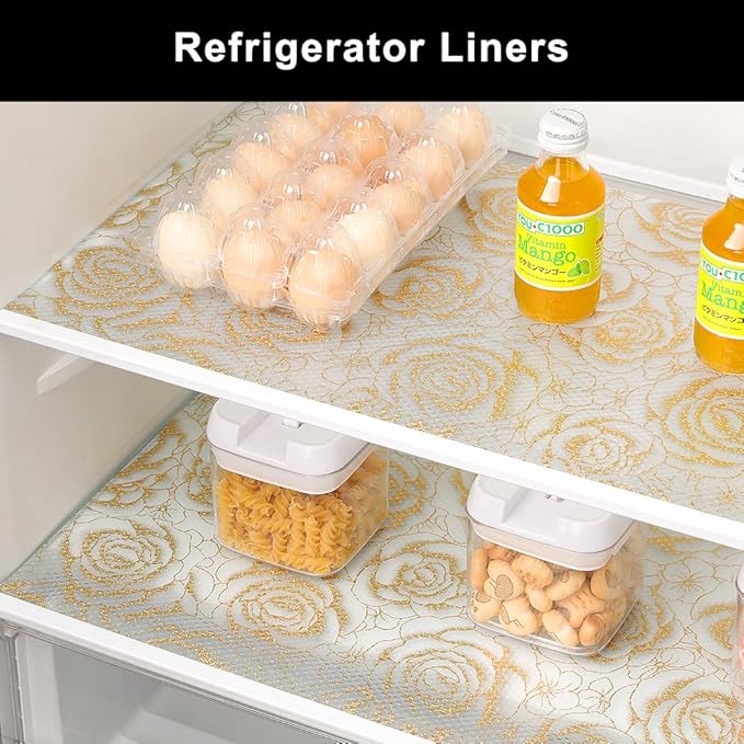 Cooyes Shelf Liner – Premium Non-Adhesive Cabinet & Drawer Liner for Kitchen – Waterproof Shelf Paper with Modern Pattern – Durable EVA Cabinet Mat – Easy to Cut （24" W x 360" L） - Image 6