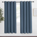NICETOWN Blackout Curtain 78 inch Long, W55 x L78, 1 Panel, Smoky Blue, Thermal Insulated Window Treatment with Grommet Room Darkening Thermal Insulated Panel for Bedroom/Living Room by NICETOWN