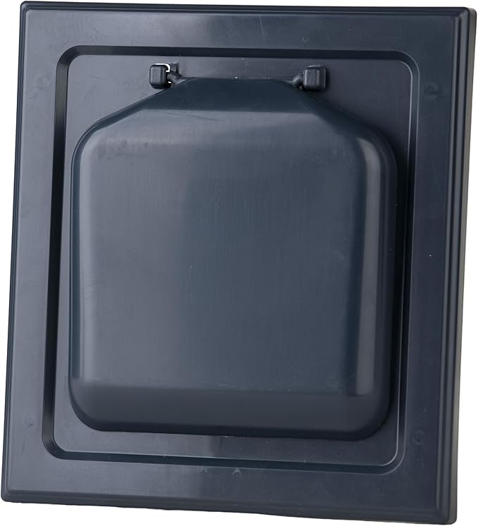 NO-PEST VENT, Exclusive Dual Door Dryer Vent Cover Outdoor 4 inch with Collar, Made in USA w Highest UV Resistant Plastic in any Outdoor Vent Cover (Deep Ocean Blue, 4" Plastic WIth Collar) - Image 2