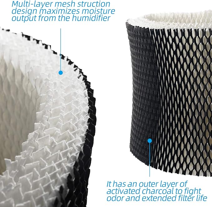 ANTOBLE Humidifier Filter Wick Replacements for Holmes HWF65 HWF65PDQ-U, Replace Part # HWF65CS Filter C - 2 Pack - Image 3