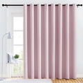 NICETOWN Bedroom Blackout Curtain Panel - (120 inches by 90 inch, Baby Pink, 1 PC) Energy Saving Thermal Insulated Grommet Blackout Drapery for Patio, Room Divider Curtain by NICETOWN