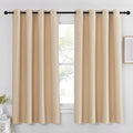 NICETOWN Room Darkening Window Shade and Blind - (Biscotti Beige Color) Light Reducing & Privacy Protection Blackout Short Curtain/Drape/Drapery for Kid's Bedroom, 52x63 inches, 1 Piece by NICETOWN