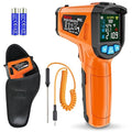MESTEK Infrared Thermometer Gun, Non Contact Digital Laser Thermometer Temperature Gun with Color LCD for Cooking, Home Repairs, Humidity Measurement, Adjustable Emissivity -58°F to 1472°F(-50~800°C) by MESTEK