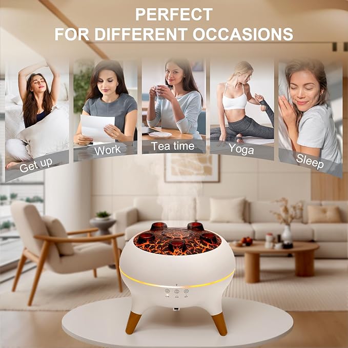 Jellyfish Diffuser, 0.66gal(250ml) Remote Control 7 Colors LED Lights, Easy Clean & Top Fill, Quiet with Ultrasonic, Cool Mist Humidifier for Travel Office Bedroom Baby Nursery - Image 6