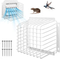 Universal Outside Bird Guard - Stainless Steel Construction Vent Cover, Fits 3 inch to 4 inch Vent Hoods, Prevents Birds, Rodents and Debris from Entering Dryer or Bathroom Exhaust Fan, White by MILIJIA