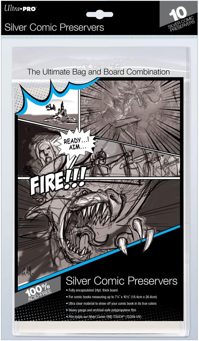 Ultra PRO Silver Age Comic Preserver 7.25" x 10.5" (10 ct.) by UltraPro