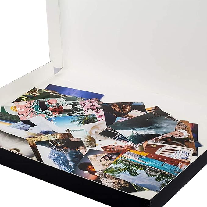 Lineco 16x20 Black Clamshell Archival Folio Storage Box, 1.75" Deep. Acid-Free with Metal Edge. Preserves Picture Longevity, Organize Photos or Documents, Crafts, DIY - Image 4