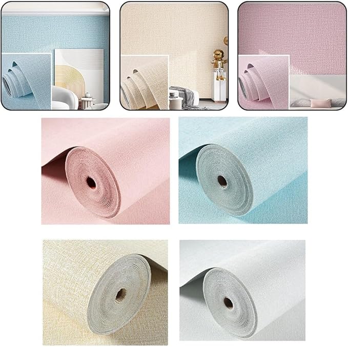 TreasureCave Moisture-Proof Wall-Stickers Self-Adhesive Paper for Cabinets, Noise-Proof Thermal Insulation Wallpaper -Protective Kitchen Paper(Beige Yellow) - Image 7