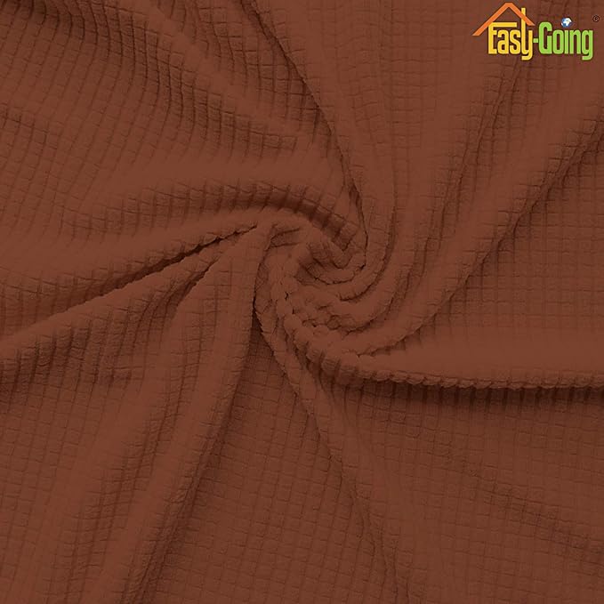 Easy-Going Stretch Loveseat Cushion Cover Sofa Cushion Furniture Protector Sofa Seat Sofa Slipcover Sofa Cover Soft Flexibility with Elastic Bottom(Loveseat Cushion, Coffee) - Image 5
