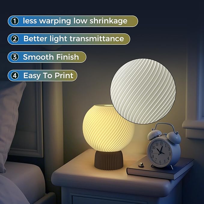 Creality PETG Filament, Hyper 1.75 mm 1 kg PETG: High-Speed 3D Printer Filament 30-600 mm/s, Dimensional Accuracy +/- 0.02 Cardboard Spool (2.2 lbs) for Most FDM 3D Printers,Black - Image 5