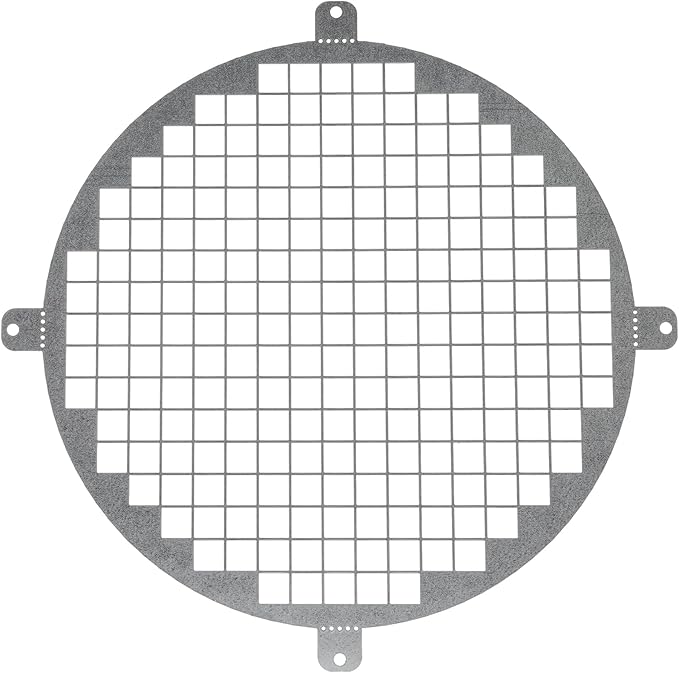 Repa Market 8" Inch Galvanized Steel Round Crawl Space Vent Grid - Inlet Outlet Ventilation Guard - Universal Metal Air Supply Exhaust Protection Mesh - Durable Duct Grille by RepaMarket