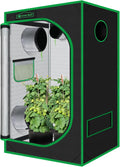Indoor Grow Tent 48"x24"x60" 600D Mylar Hydroponic for Indoor Plant Tent with Observation Window and Removable Floor Tray 4x2 by GreenHut