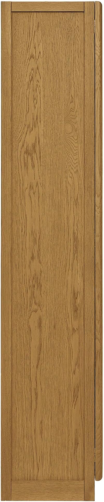 Modway Anwen 79" Wood Display Cabinet with Glass Doors in Oak – Modern China Cabinet with Arched Door Detail – Large Curio Cabinet for Collectibles - Image 6