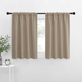 NICETOWN RV Blackout Curtains for Camper Windows, Taupe, 34" x 36", Set of 2, Kitchen Curtains, Short Blackout Drapes, Thermal Insulated Rod Pocket Window Treatment Draperies for Nursery by NICETOWN
