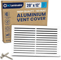 20x12 Inch (Duct Opening) Air Return Vent Cover Decorative – Premium Aluminum AC Vent Cover for Ceiling & Wall, Rustproof Grille, Ideal for Home HVAC Grille, Durable & Easy to Install by ACLAMINAIRE by LAMINAIRE