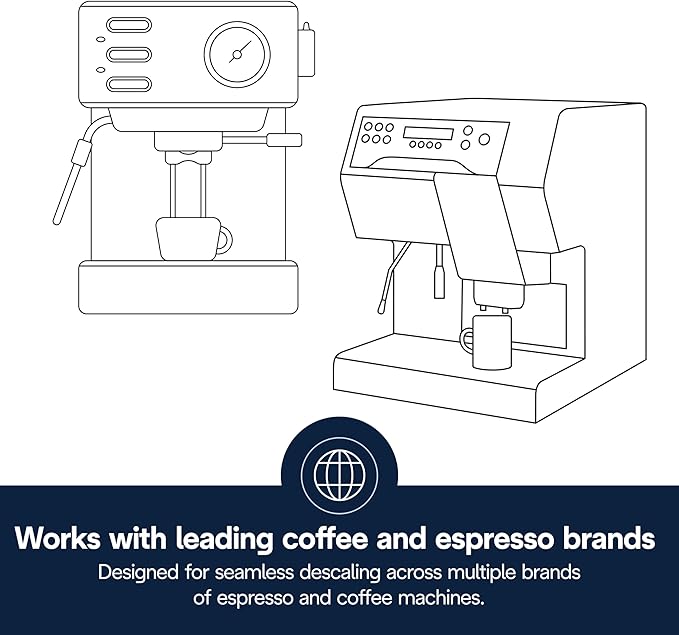 De'Longhi EcoDecalk Descaler, Universal Descaling Solution for Coffee & Espresso Machines, 16.90 oz (5 uses) - Image 6