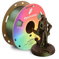Polymaker Panchroma Green Color Changing PLA, 1.75mm, 1KG, Glitter Starlight Meteor 3D Printer Filament, Hides Layer Lines, Easy to Print, Tangle Free, AMS Compatible, Works with Most FDM Printers by Polymaker