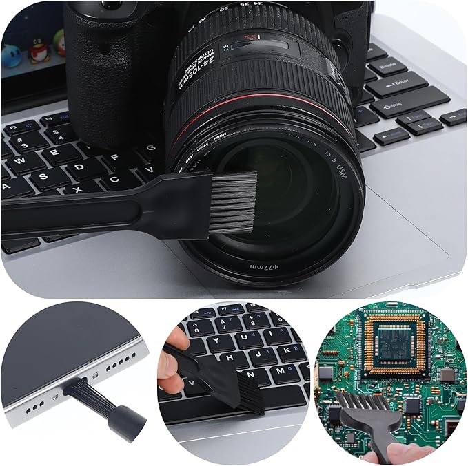 7pcs Mini Keyboard Cleaning Kit, Ymapinc Anti Static Keyboard Brush/Dust Brush, Small Cleaning Brushes for Tight Spaces/Thin Brush for Electronics, Computer, Laptop, Camera, Motherboard & Small Parts - Image 4