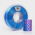 R3D Dual Color Silk PLA Filament, Co-Extrusion 3D Printer Filament 1.75mm, 30-370 mm/s High Speed PLA, Dimensional Accuracy +/- 0.02 mm, 1KG Plastic Spool (Silk Purple-Blue) by R3D
