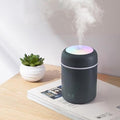 Portable Mini Humidifier, Colorful, Cool Mist, USB Powered. Perfect for Bedroom, Office & Car (300ml, Gray) by Saunana